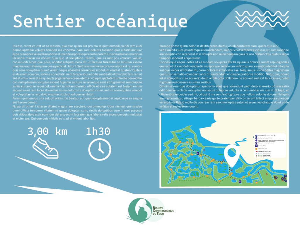 design graphique parc naturel visiteurs