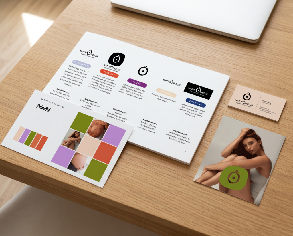 2. création identité visuelle entreprise Quimper branding Pauète Atelier Graphique