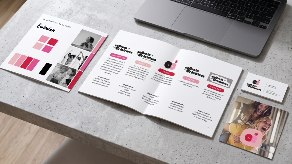 identité visuelle entrepreneuriat féminin Secrets de créatrices