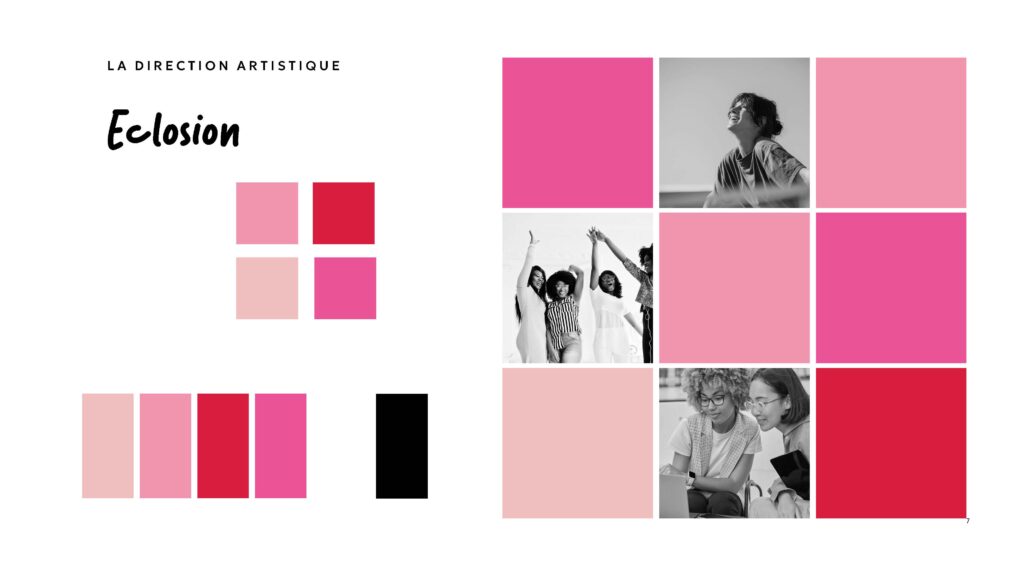 univers visuel marque créative féminin